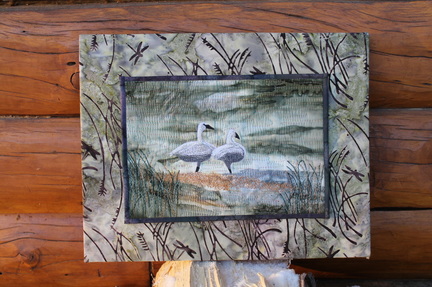 Trumpeter Swans Wall Hanging Quilt