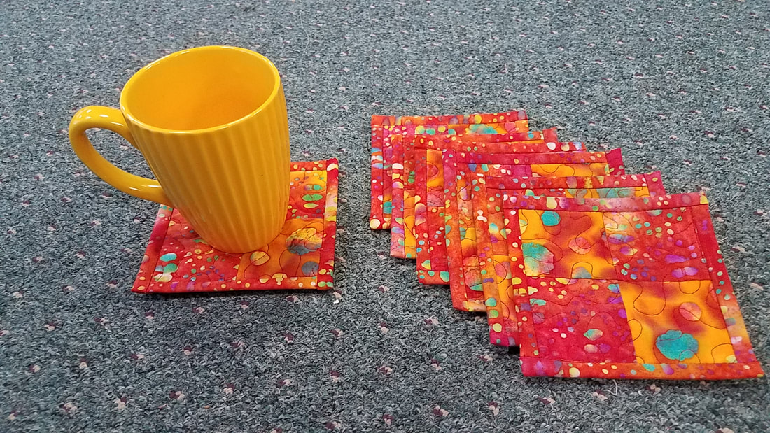 New quilted drink coasters