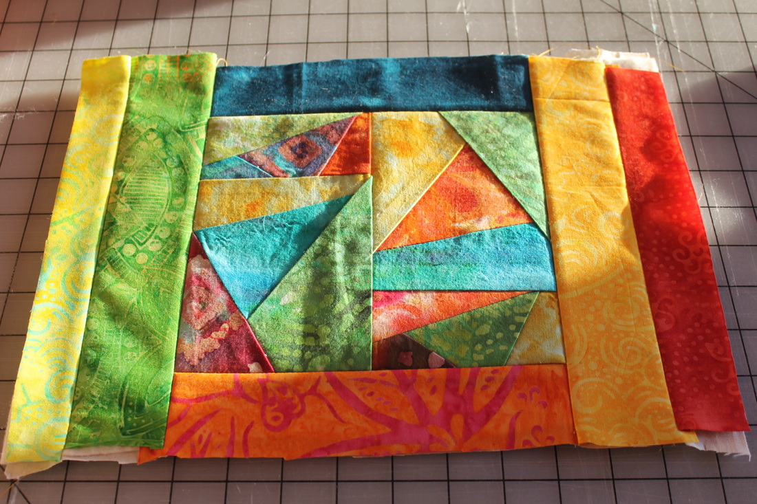 quilt blocks with strips cover