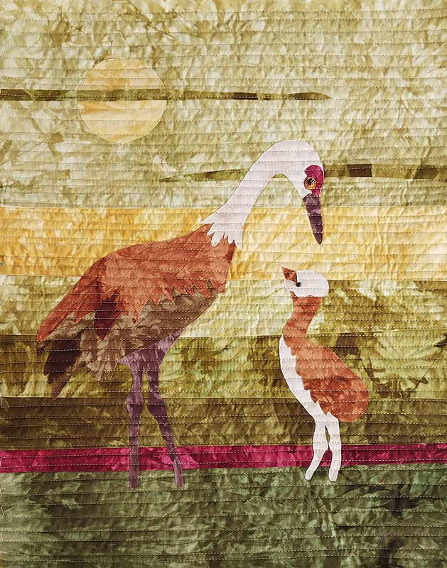 Crane quilt