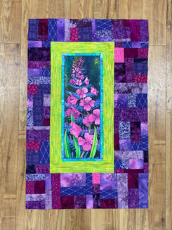 Fireweed panel quilt