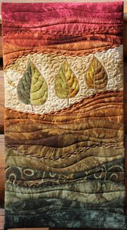 Leaf Quilted Wall Hanging
