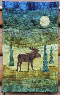 Moose Quilted Wall Hanging
