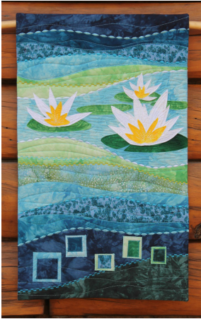 Water Lilies Wall Hanging Quilt