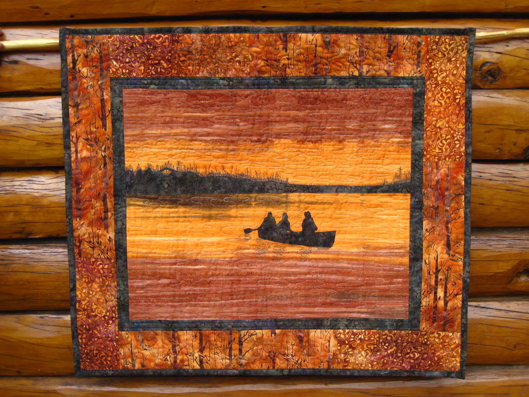 Seagull Sunset Wall Hanging Quilt