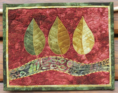 Fall leaf quilt with Starr Fabrics