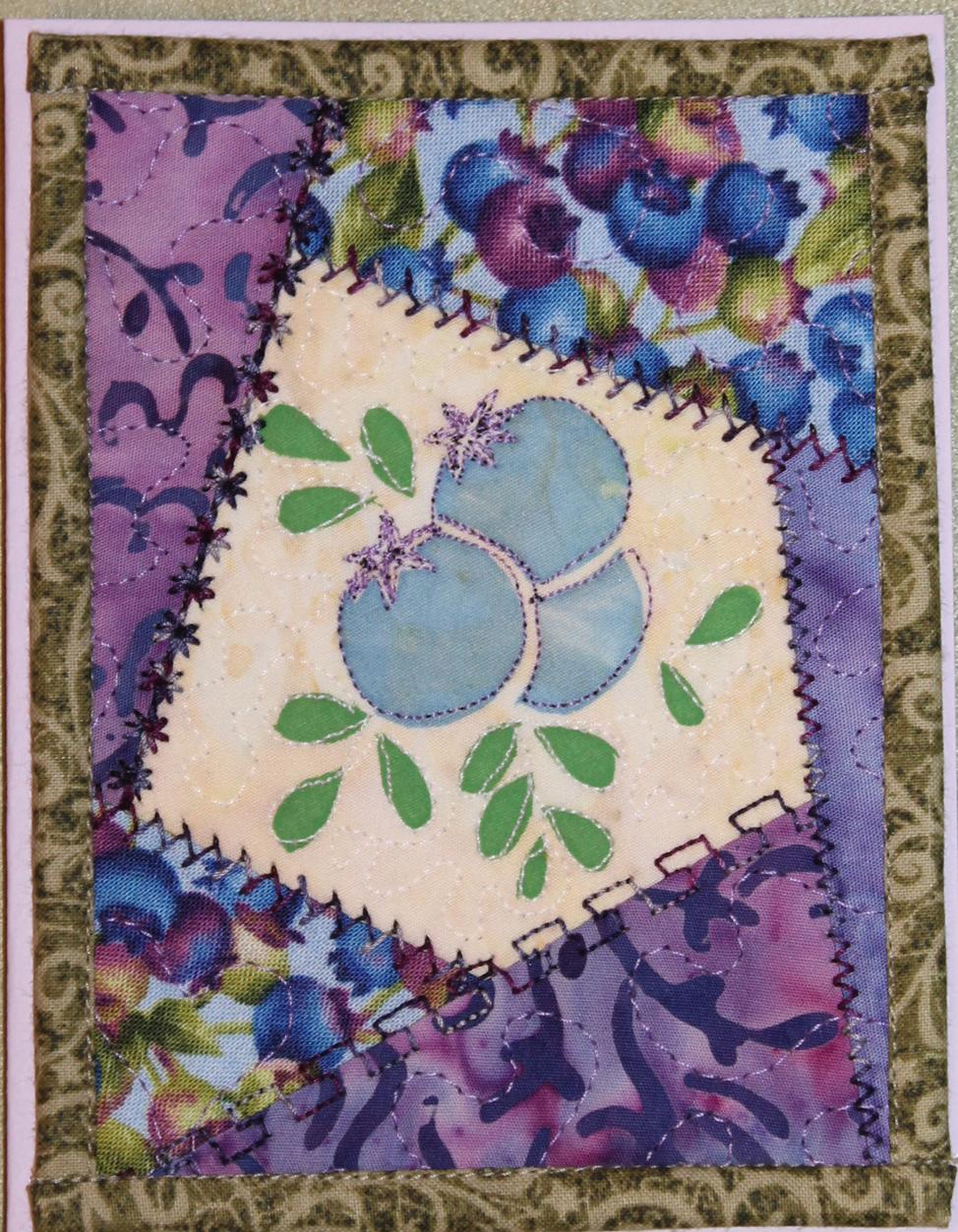 Art quilted card