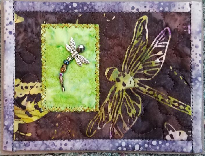 Dragonfly quilted card