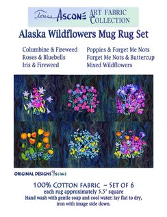 Ascone AK Wildflowers Mug Rug