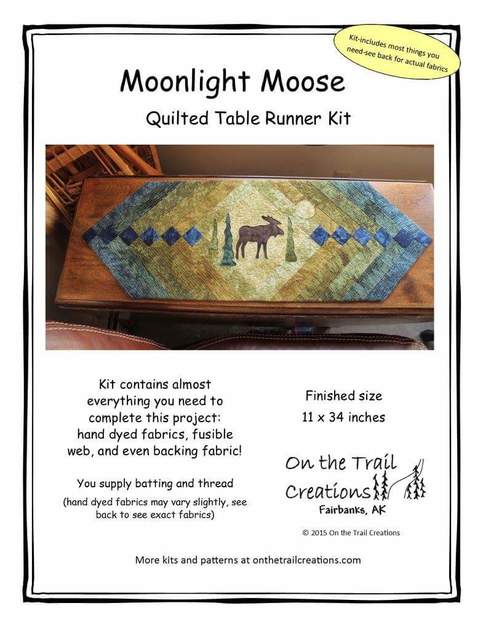 Moonlight Moose Table Runner