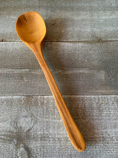 Birch carved spoon