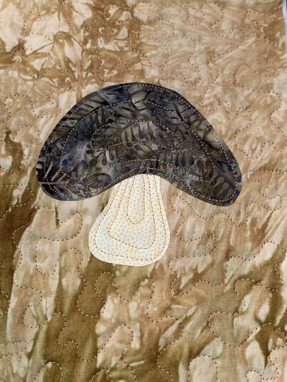 Quilting example mushroom