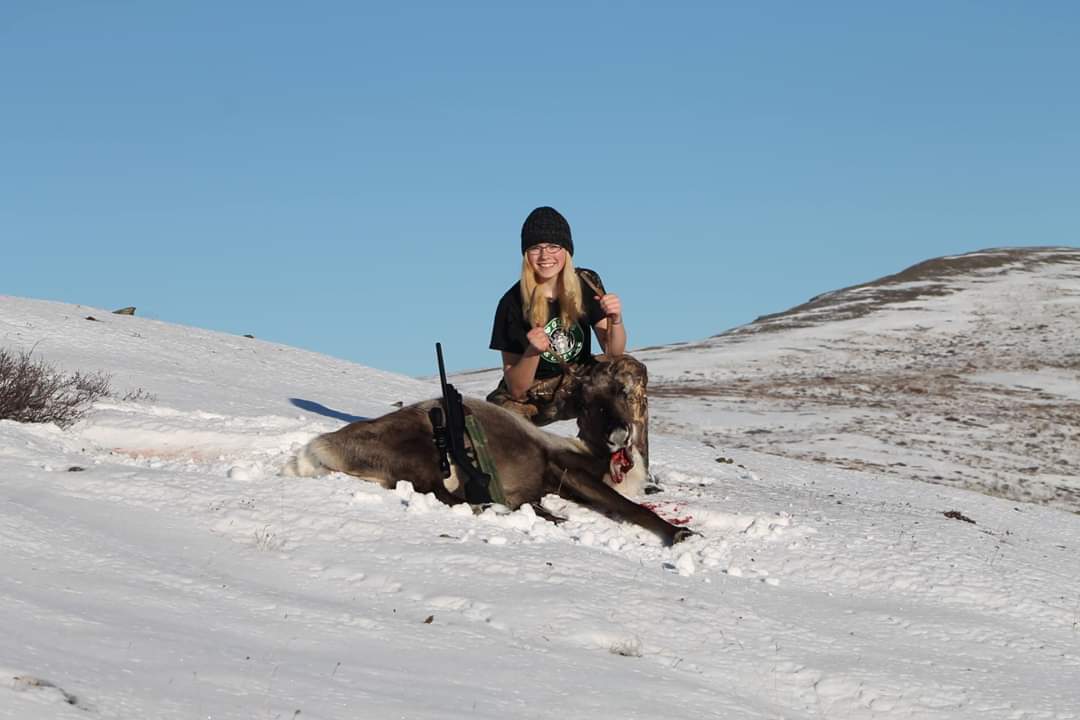 Daughter's first caribou
