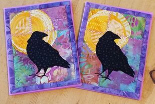 Raven Moon Card Purple