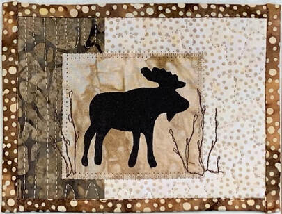 Moose and Willows Quilted Card