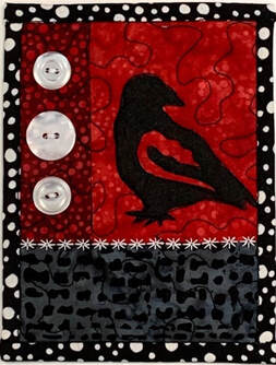 Raven Quilted Card