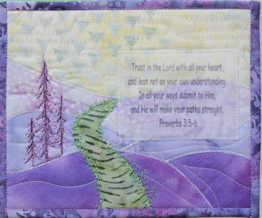 Bible verse quilted card