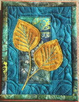 Birch leaves card