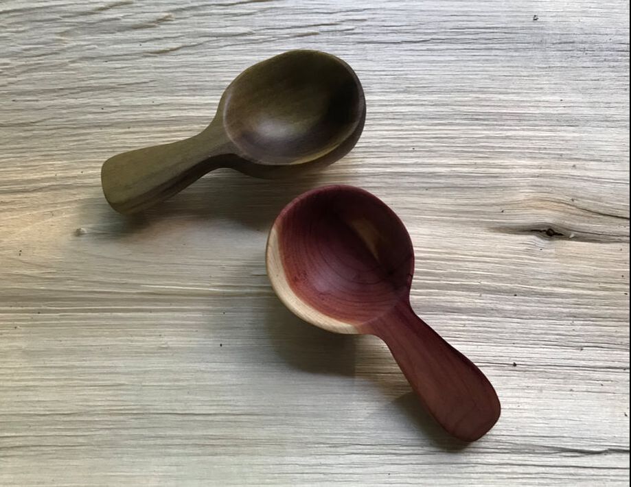 hand carved scoops