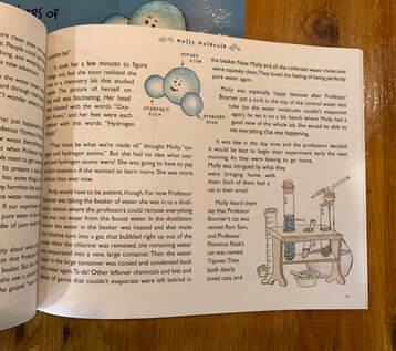 Molly Molecule inside book