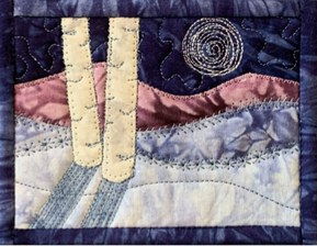 Moonshadows Quilted Card