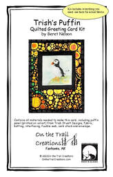 Horned puffin card kit
