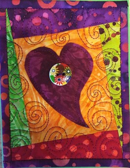 heart quilted card