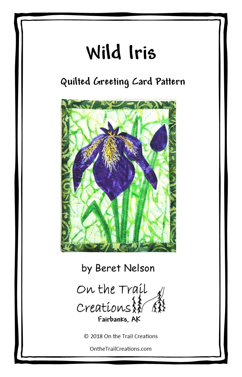 Wild Iris Card Pattern